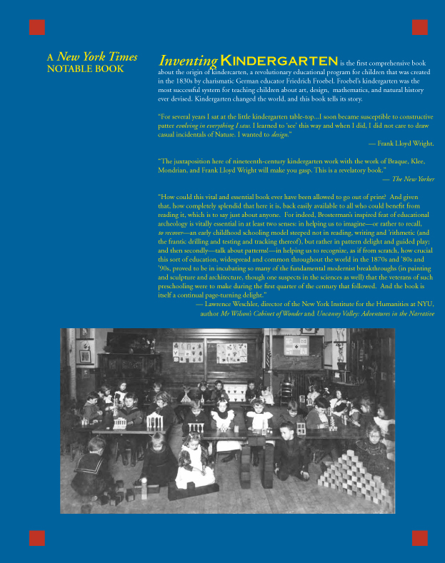 back cover of Inventing Kindergarten
